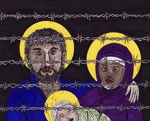 Image result for holy family as refugees
